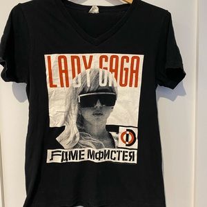 Lady Gaga The Fame Monster V Neck Tee
